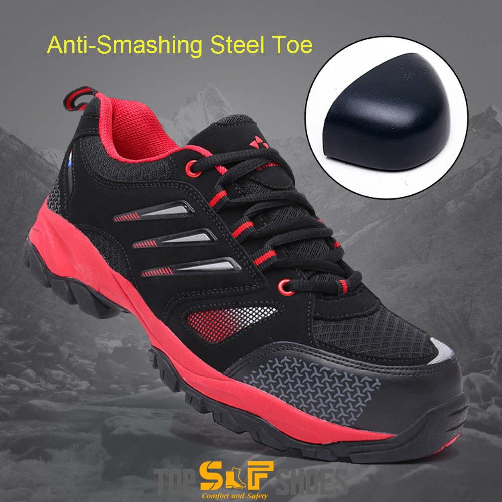 Outdoor Puncture Proof Deodorant Anti-Smashing Steel Toe Work Safety ...