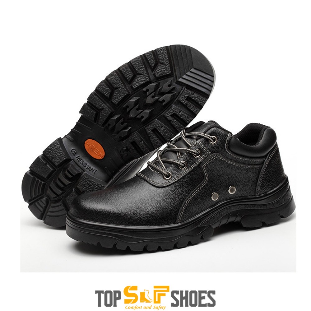 Anti-Slip Rubber Sole Leather Upper Puncture Proof Anti-Smashing Steel ...