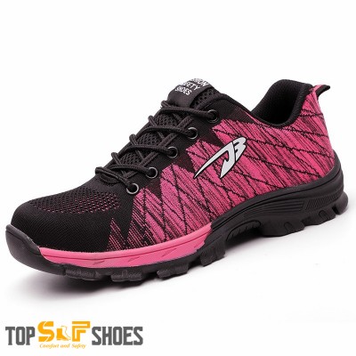 pink safety trainers