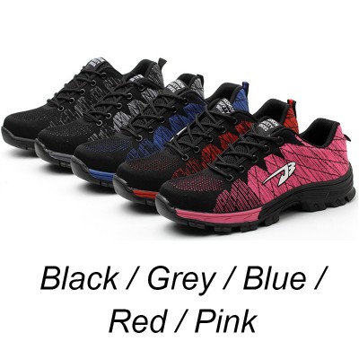 Safety Shoes Pink/Grey/Red/Black/Blue 