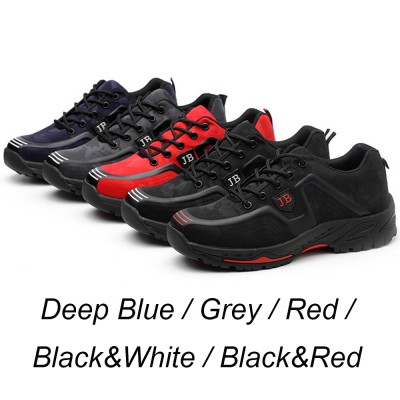 red steel toe shoes