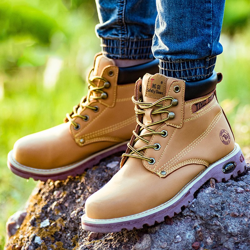 stylish steel toe work boots